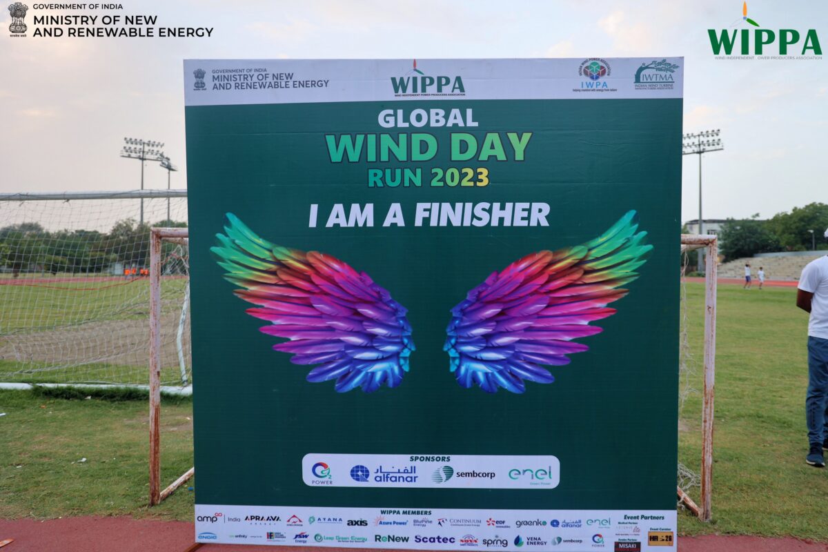 WIPPA organized Global Wind Day Run in JLN Stadium, New Delhi on 11th June 2023